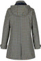 Regatta Celinda - Waterdichte geïsoleerde Parka jas met capuchon - Marineblauw mosterdgeel geruit