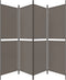vidaXL - Kamerscherm - met - 4 - panelen - 200x200 - cm - stof - antracietkleurig