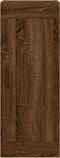 vidaXL - Wandkast - 34,5x34x90 - cm - bewerkt - hout - bruin - eikenkleur