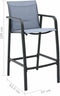 vidaXL - Tuinbarstoelen - 4 - st - textileen - grijs