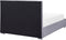 ROUEN - Bed met opbergruimte - Donkergrijs - 140 x 200 cm - Fluweel