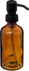 5Five Zeeppompje/zeepdispenser van glas - bruin - 250 ml
