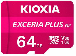 Kioxia Exceria Plus G2 - microSDXC 64GB - UHS-I Class 10 U3 - Roze