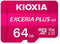 Kioxia Exceria Plus G2 - microSDXC 64GB - UHS-I Class 10 U3 - Roze