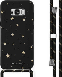 iMoshion Hoesje Geschikt voor Samsung Galaxy S8 Hoesje Met Koord - iMoshion Design Hoesje met Koord - Goud / Transparant