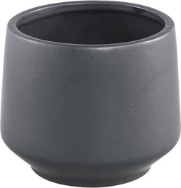 PTMD Mexa Ronde Bloempot - H11 x Ø13 cm - Keramiek - Zwart