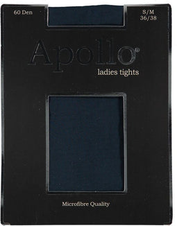 Apollo 3P Dames Panty 60 denier - Maat S/M - Marine