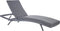 AMELIA - Ligstoel - Donkergrijs - Textiel