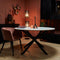 Eetkamertafel rond - Eetkamertafel Lynn - Eettafel wit marmer 150 cm