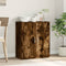 vidaXL - Dressoir - 79x38x80 - cm - bewerkt - hout - gerookt - eikenkleurig