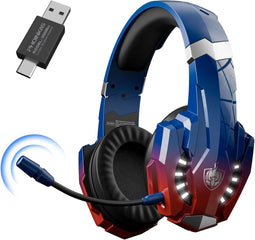 Phoinikas G9000 MAX - Gaming Headset - Ruisonderdrukking en LED-verlichting - Zwart