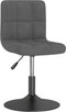 vidaXL - Eetkamerstoelen - draaibaar - 2 - st - fluweel - donkergrijs