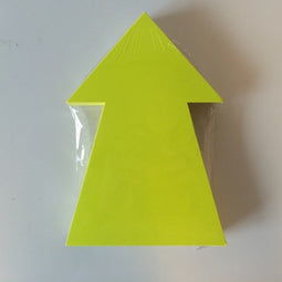 Fluor pijl 22x15 cm fluor geel 50 stuks