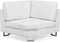 STOCKHOLM - Hoekbank - Wit - Linkerzijde - 290 cm - Leer