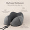 SKYCASES Travel Essentials - Nekkussen Set 3-delig - Ergonomisch Memory Foam - Luxe Oogmasker en Oordoppen - Apricot