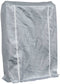 vidaXL - Haardhoutrek - met - regenhoes - 100x25x150 - cm - gegalvaniseerd - staal