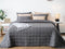 Dutch Decor - REZA - Bedsprei 240x260 cm - Charcoal Gray - antraciet