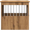 vidaXL - Hondenbench - 45x62x59 - cm - bewerkt - hout - artisanaal - eikenkleurig