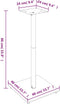 vidaXL - Luidsprekerstandaards - 2 - st - 1 - pijler - gehard - glas - zilverkleurig