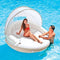 Intex Canopy Island - Opzetzwembad 199 x 150 cm - Afneembaar zonnescherm - Wit/Bruin