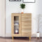 vidaXL - Dressoir - 69,5x34x90 - cm - bewerkt - hout - sonoma - eikenkleurig