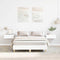 vidaXL - Bedframe - zonder - matras - 120x190 - cm - spaanplaat - wit