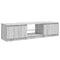 vidaXL - Tv-meubel - met - LED-verlichting - 140x40x35,5 - cm - grijs - sonoma - eiken