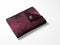 Linnick Flanel Fleece Deken + Hoodie met Capuchon Snake - bordeaux/black - 140x200cm - 130x180cm - Plaid