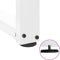 vidaXL - Eettafelpoten - 2 - st - T-vormig - 70x35x(72-73) - cm - staal - wit