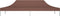 vidaXL Partytentdak - 270 g/m² - 6x3 m - bruin