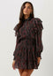 Colourful Rebel Zina - Mini Dress - Ruffle A-lijn lange mouw - M