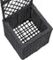 vidaXL - Latwerkplantenbak - verhoogd - met - 1 - pot - 30x30x107 - cm - rattan - bruin