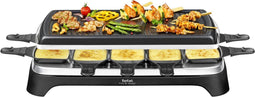Tefal Inox RE4588 - Gourmetstel - 10 pannetjes - zwart