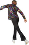 dressforfun Disco King - Verkleedkostuum - Tweedelig met lange broek en hemd - Kleurrijk
