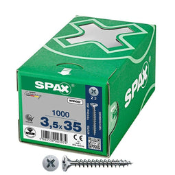 Schroefdoos SPAX Wirox Z2 Platte kop 3,5 x 35 mm 1000 Unidades