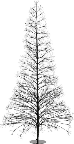 Luca Lighting Lichtboom - Buitenverlichting - 3000 micro LED's - Zwart - H210 x Ø100 cm