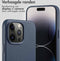 Accezz iPhone 14 Pro Max - Back Cover - MagSafe Leather - Nightfall Blue