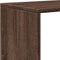 vidaXL - Kamerscherm - / - boekenkast - 131,5x29x131,5 - cm - hout - bruin - eiken