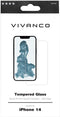 Vivanco 2D (iPhone 14) - Screenprotector - Gehard glas 9H - Transparant