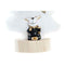 Kerstversiering DKD Home Decor Boomstructuur Polyester MDF Hars (12 x 8 x 15,5 cm) (2 Stuks)