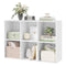 Woltu Boekenkast met 6 Compartimenten Wit 59,6 x 29 x 89 cm