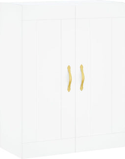 vidaXL - Wandkast - 69,5x34x90 - cm - bewerkt - hout - wit