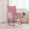 vidaXL - Schommelstoel - fluweel - roze