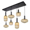 Lucide MALOTO - Hanglamp - 7xE27 - Dimbaar - Amber