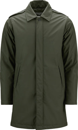 Rains Mac Coat 1512 - Regenjack - Licht gewatteerd - Groen