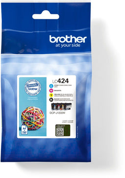 Brother LC-424VAL - Set van 4 cartridges - Hoog rendement 750 pagina's - Zwart cyaan magenta geel (4 stuks)