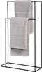 Atmooz - Handdoekenrek Tulia - Badkamer - Staand - Design - Zwart - Hoogte 75cm en 90cm - Metaal