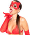 Kinky Diva – High Gloss Cat Mask Red/Gold