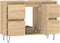 vidaXL - Badkamerkast - 80x33x60 - cm - bewerkt - hout - sonoma - eikenkleurig