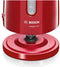 Bosch TWK3A014 - Waterkoker - 1,7L - 2400W - Kunststof/RVS - Snoerloos - 360 graden draaibaar - Automatische uitschakeling - Droogkookbeveiliging